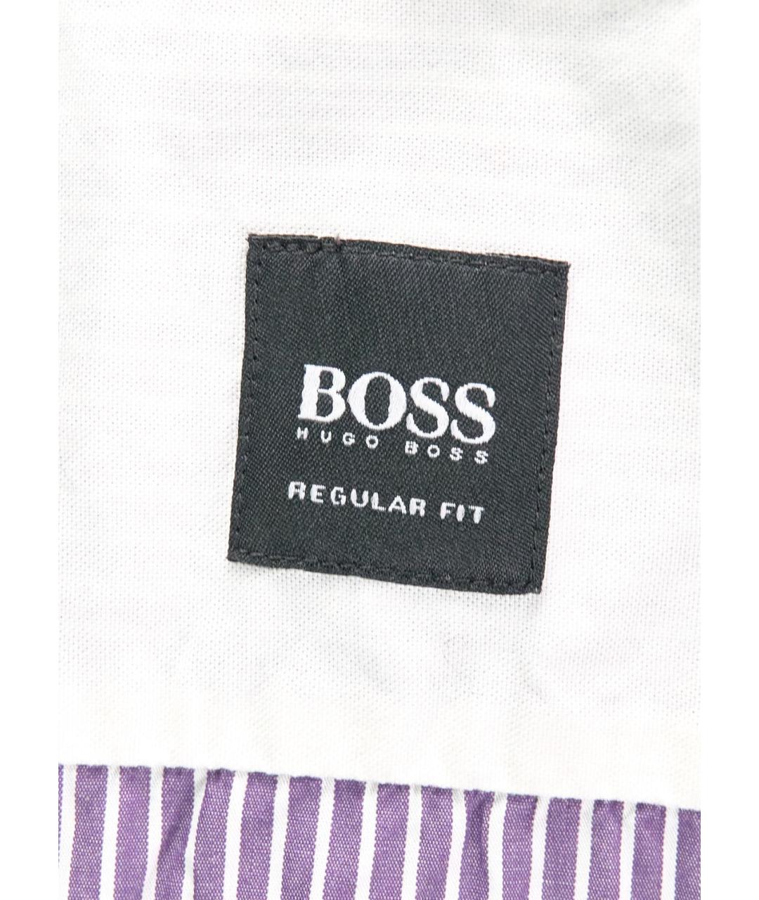 HUGO BOSS Фиолетовая хлопковая кэжуал рубашка, фото 3