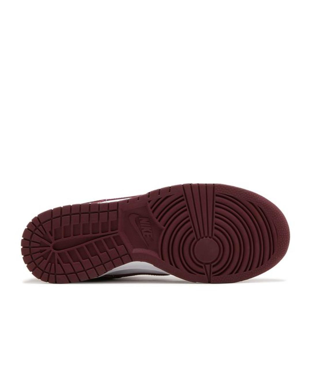 NIKE Бордовые кожаные низкие кроссовки / кеды, фото 4