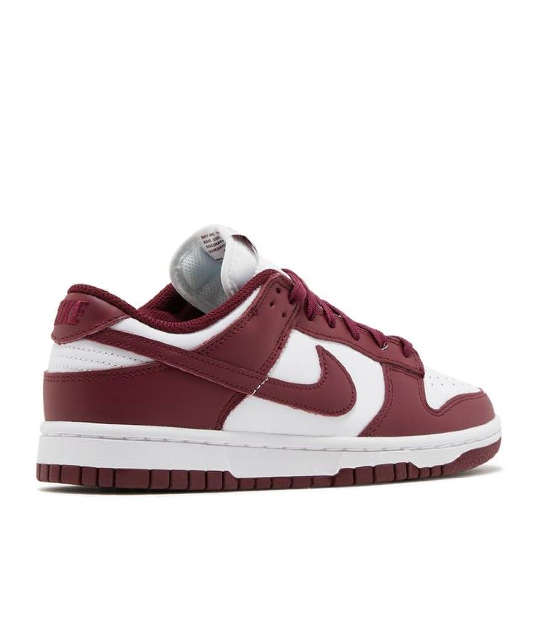 NIKE Бордовые кожаные низкие кроссовки / кеды, фото 3