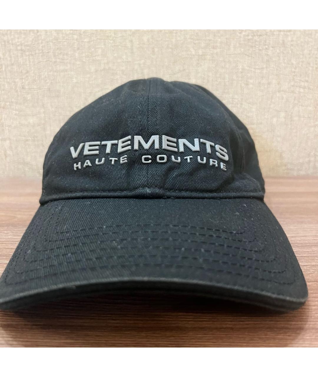 VETEMENTS Черная хлопковая кепка/бейсболка, фото 2