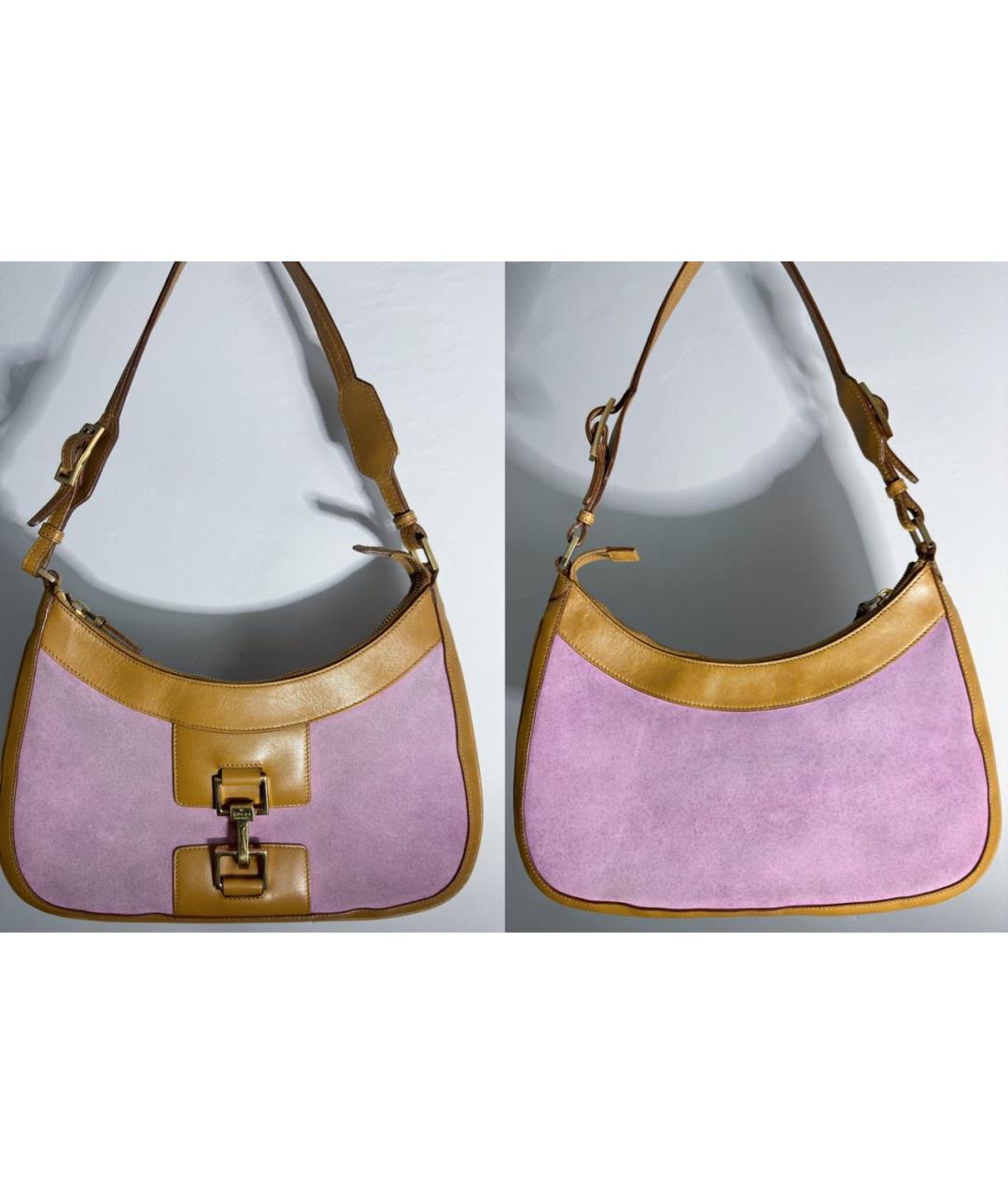 GUCCI Фуксия замшевая сумка через плечо, фото 2