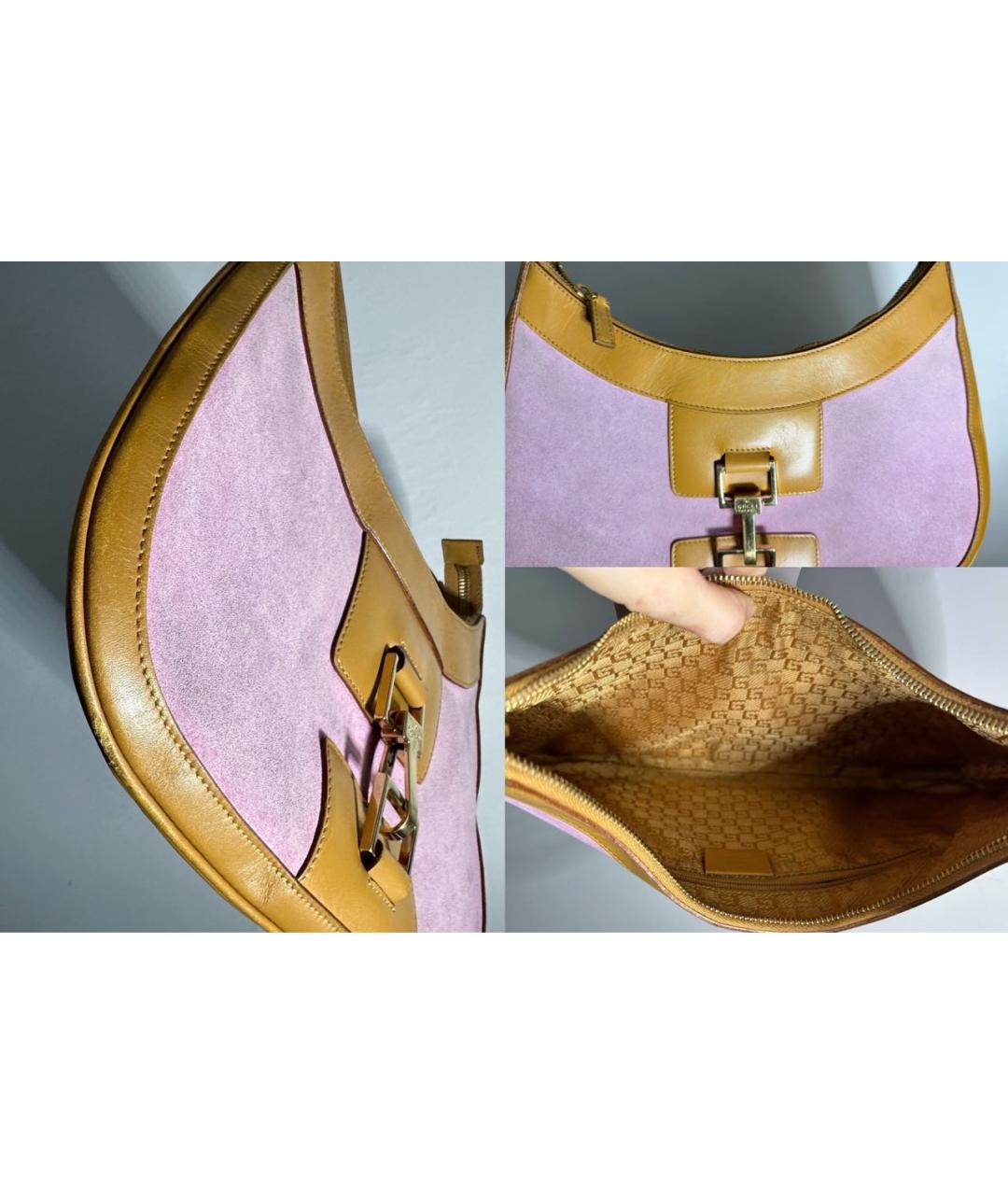 GUCCI Фуксия замшевая сумка через плечо, фото 5