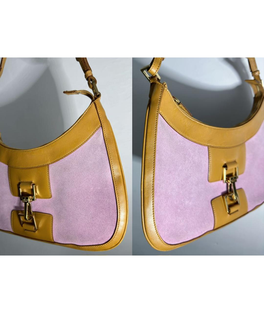 GUCCI Фуксия замшевая сумка через плечо, фото 3