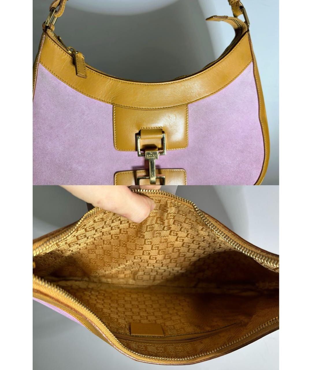 GUCCI Фуксия замшевая сумка через плечо, фото 6