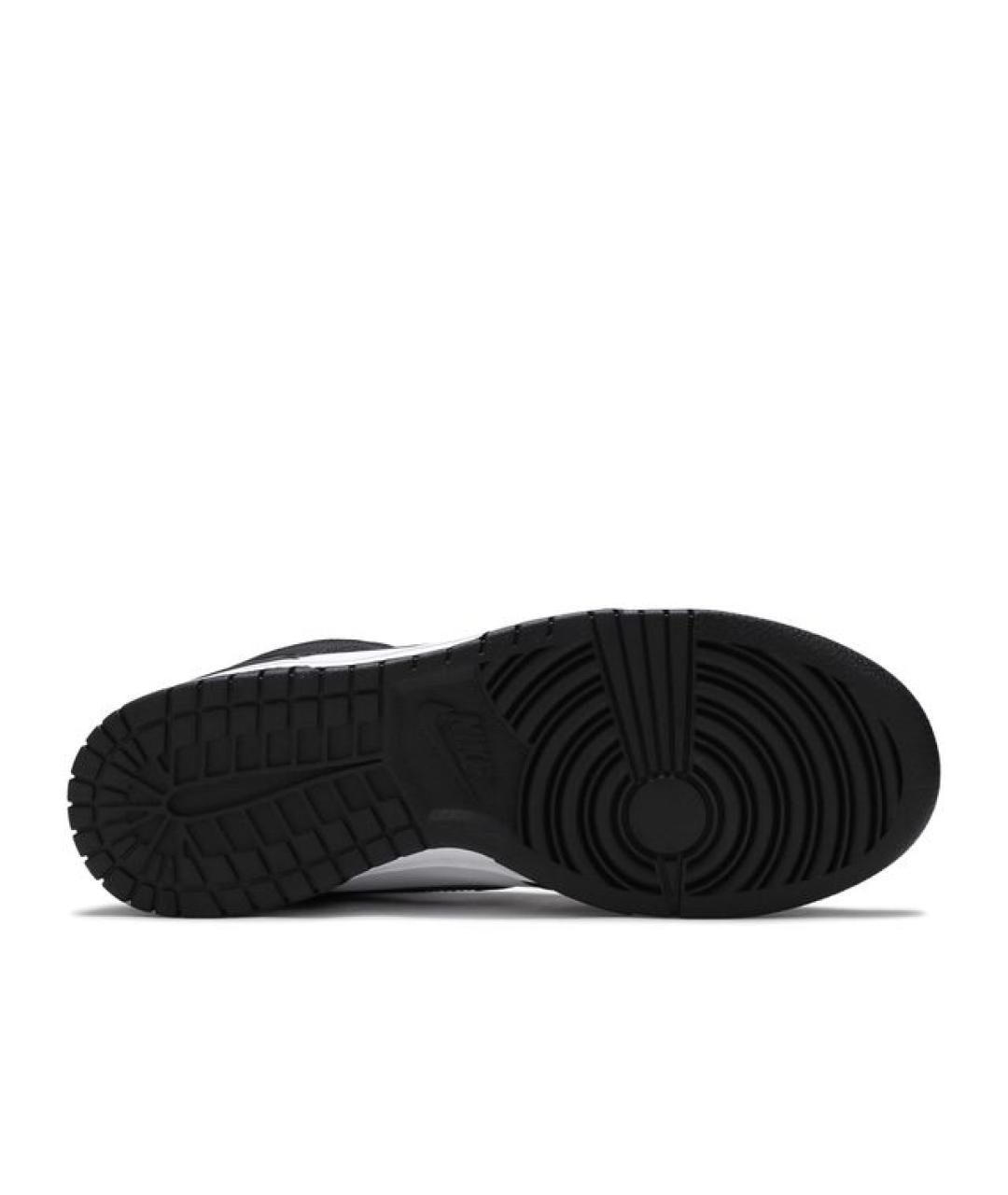 NIKE Черные кожаные высокие кроссовки / кеды, фото 4