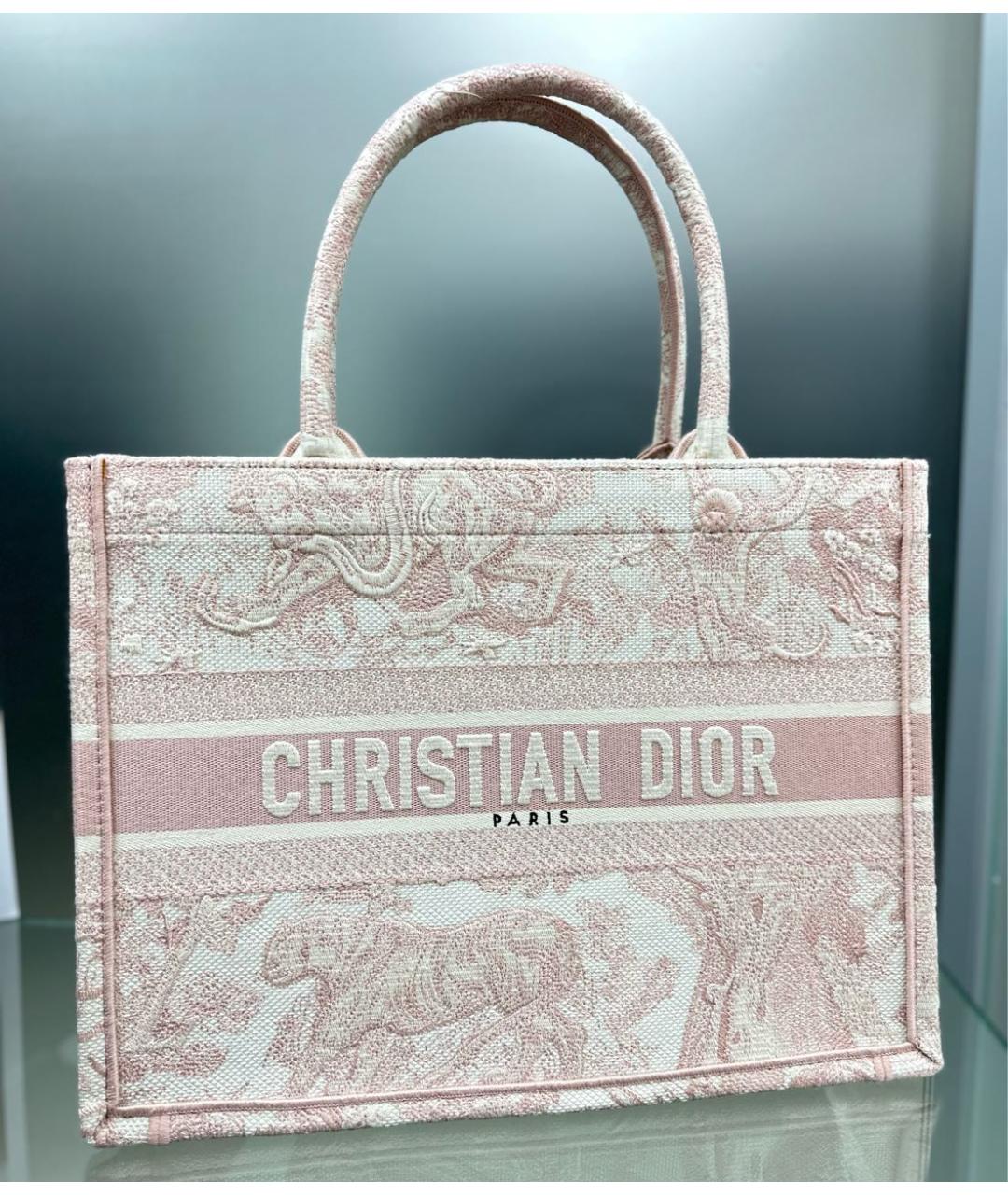 CHRISTIAN DIOR Розовая сумка тоут, фото 7