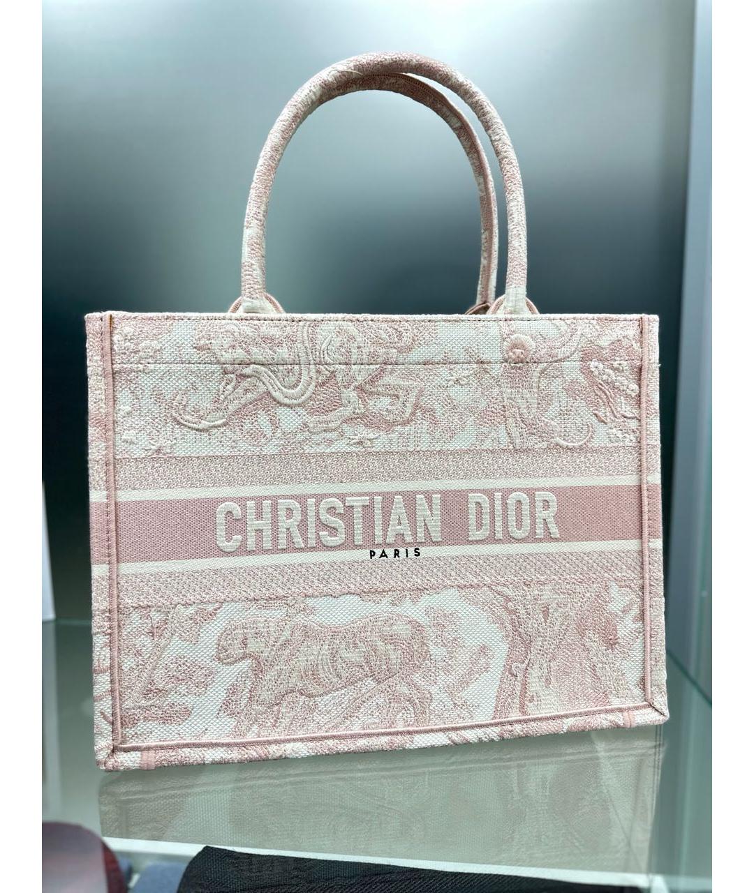 CHRISTIAN DIOR Розовая сумка тоут, фото 8