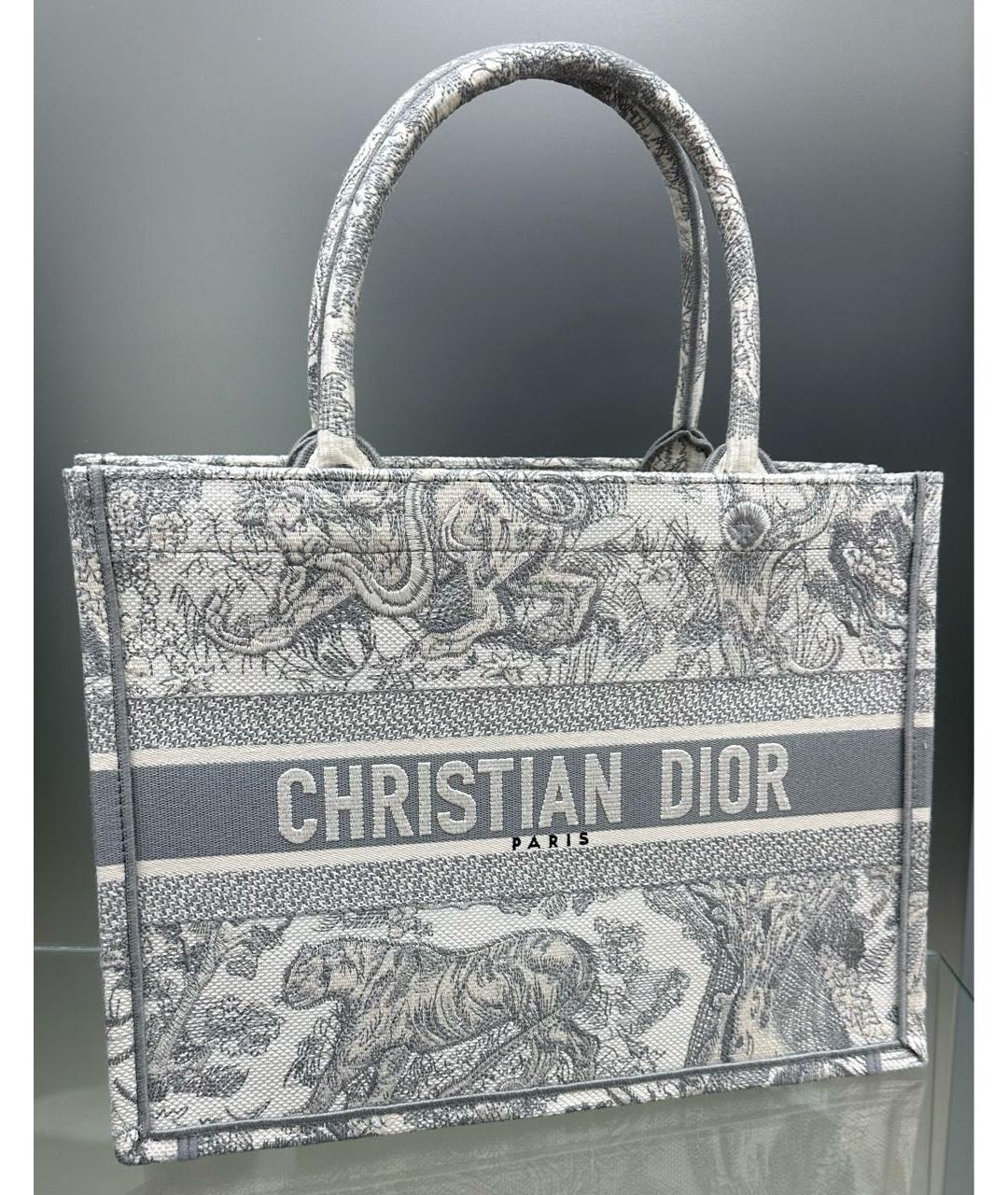 CHRISTIAN DIOR Серая сумка тоут, фото 8