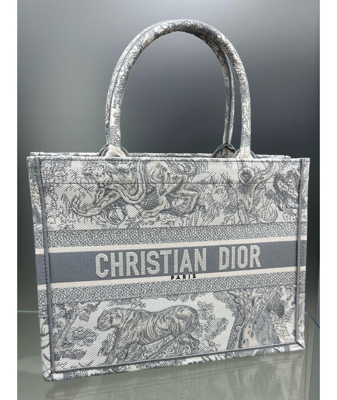 CHRISTIAN DIOR Серая сумка тоут, фото 7