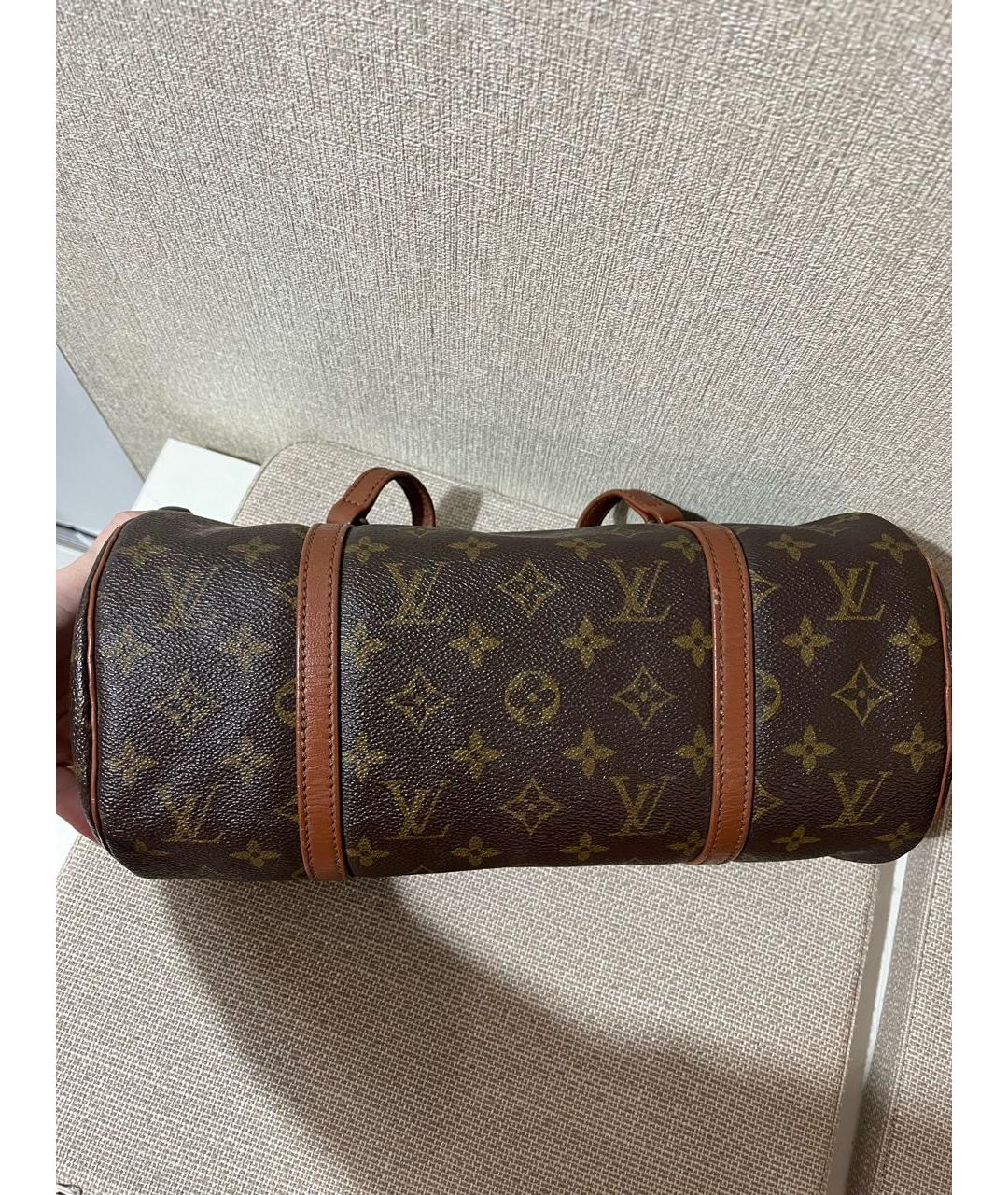 LOUIS VUITTON Коричневая сумка с короткими ручками, фото 4