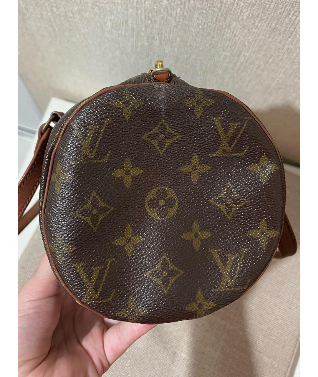 LOUIS VUITTON Коричневая сумка с короткими ручками, фото 5