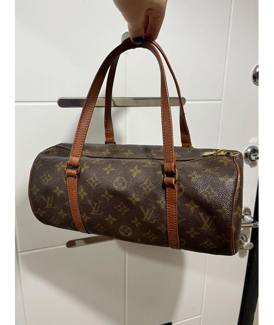 LOUIS VUITTON Коричневая сумка с короткими ручками, фото 7