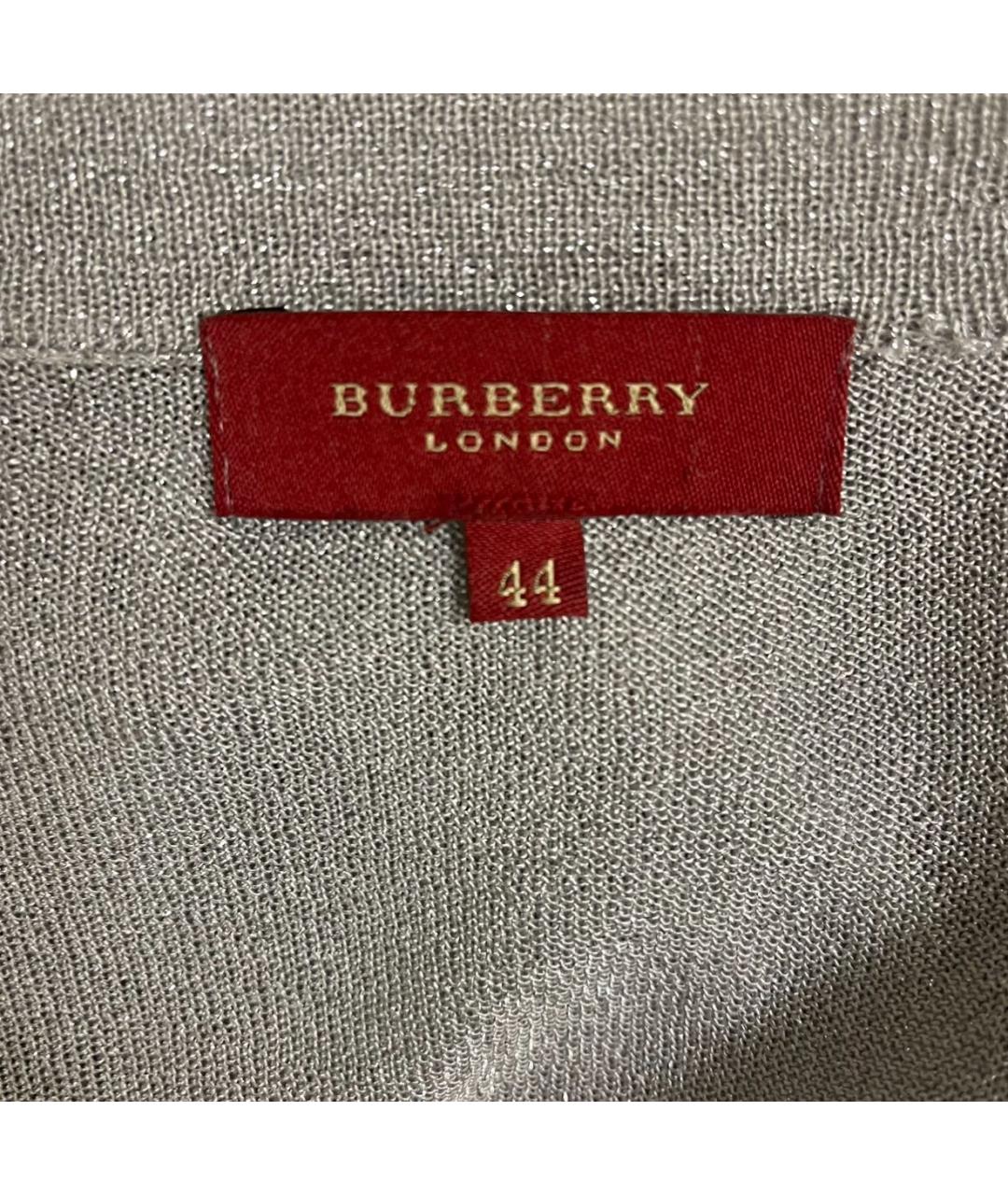 BURBERRY Серебрянный полиамидовый кардиган, фото 4