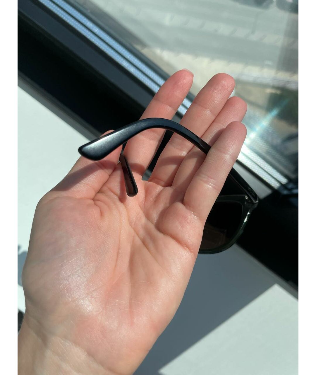 PRADA Черные пластиковые солнцезащитные очки, фото 7