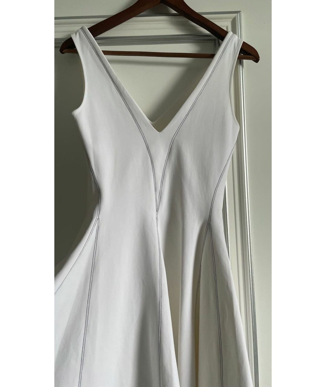 OPENING CEREMONY Белое хлопко-эластановое платье, фото 4