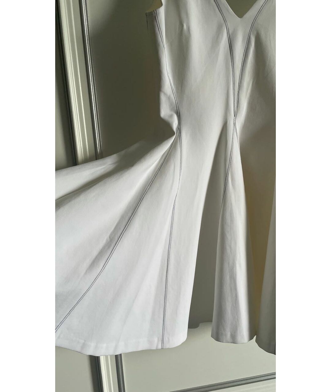 OPENING CEREMONY Белое хлопко-эластановое платье, фото 6