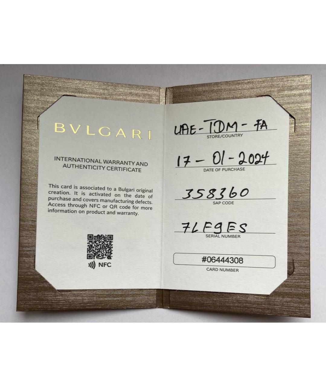 BVLGARI Серебряные серьги из белого золота, фото 6