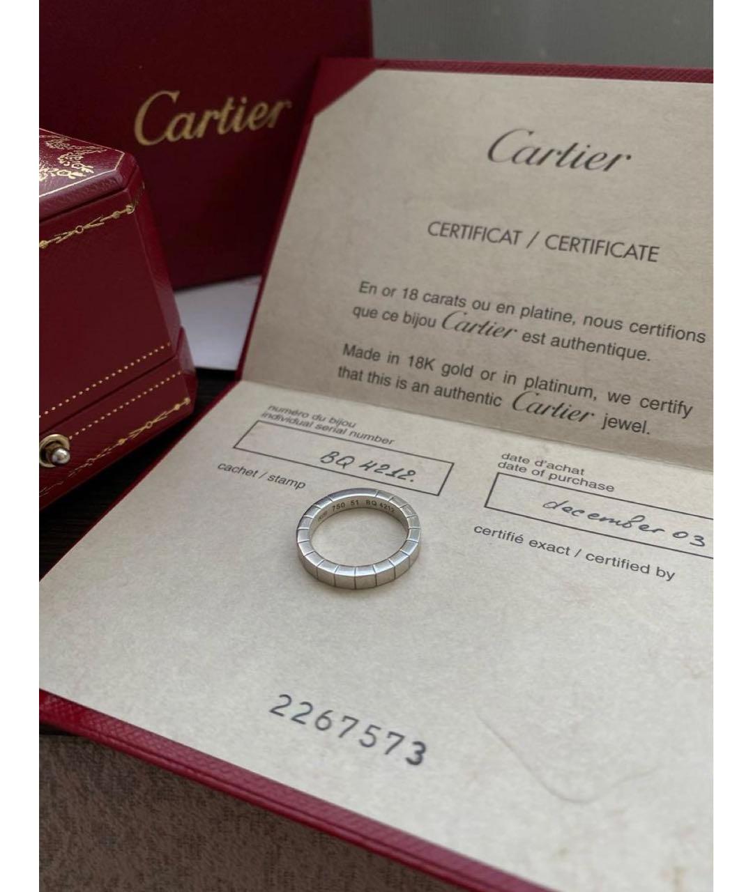 CARTIER Серебряное кольцо из белого золота, фото 2