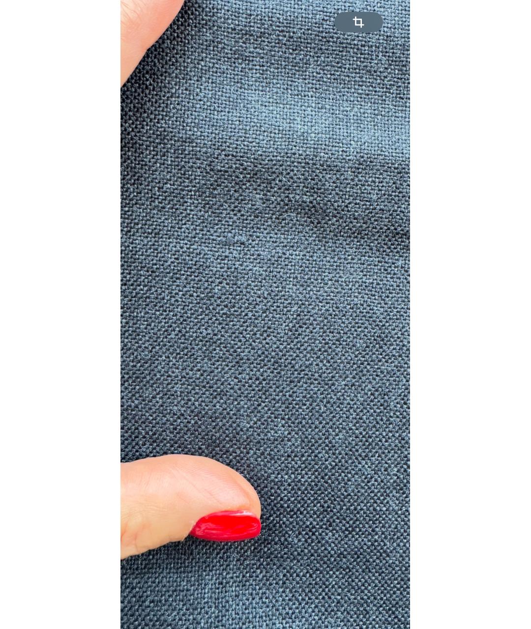 ZEGNA Антрацитовый шерстяной шарф, фото 6