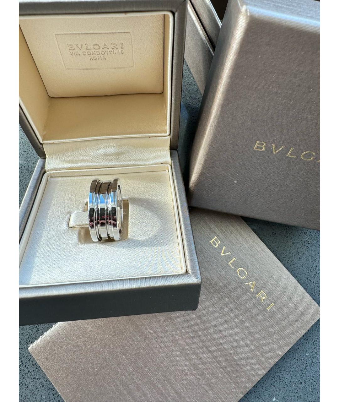 BVLGARI Серебряное кольцо из белого золота, фото 8