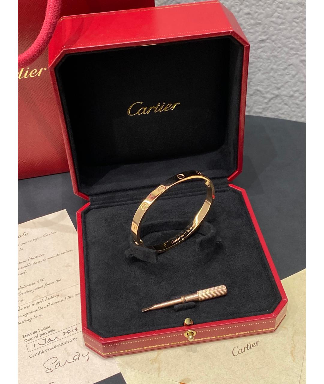 CARTIER Золотой браслет из розового золота, фото 4