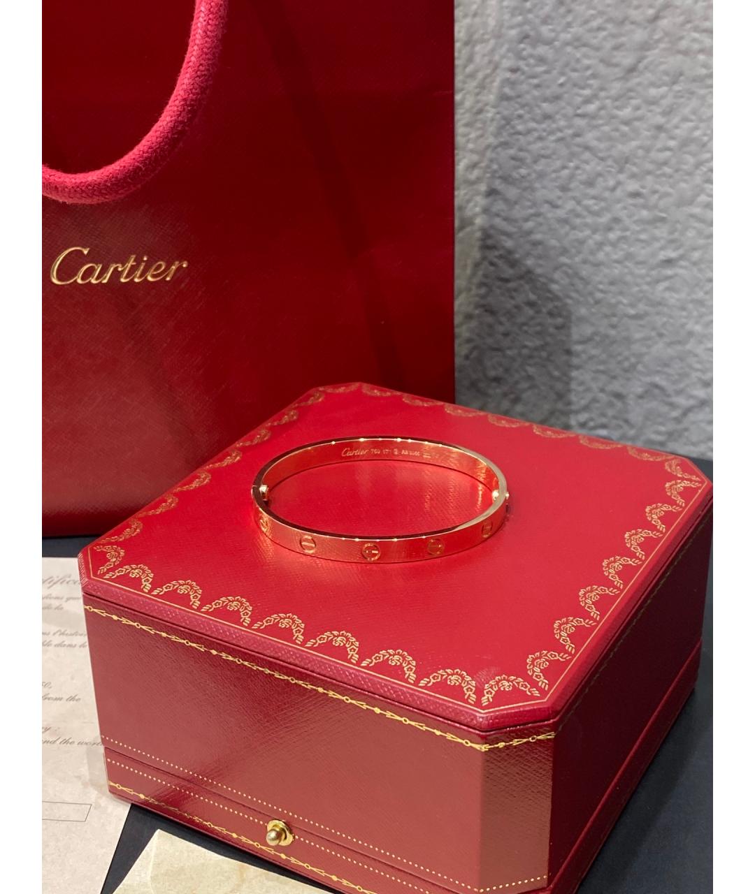 CARTIER Золотой браслет из розового золота, фото 5