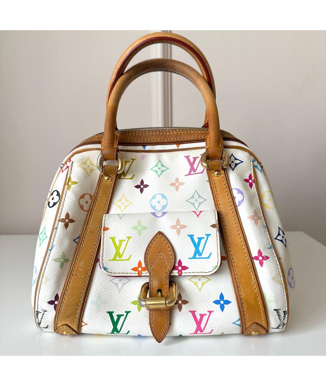 LOUIS VUITTON Белая сумка с короткими ручками, фото 10