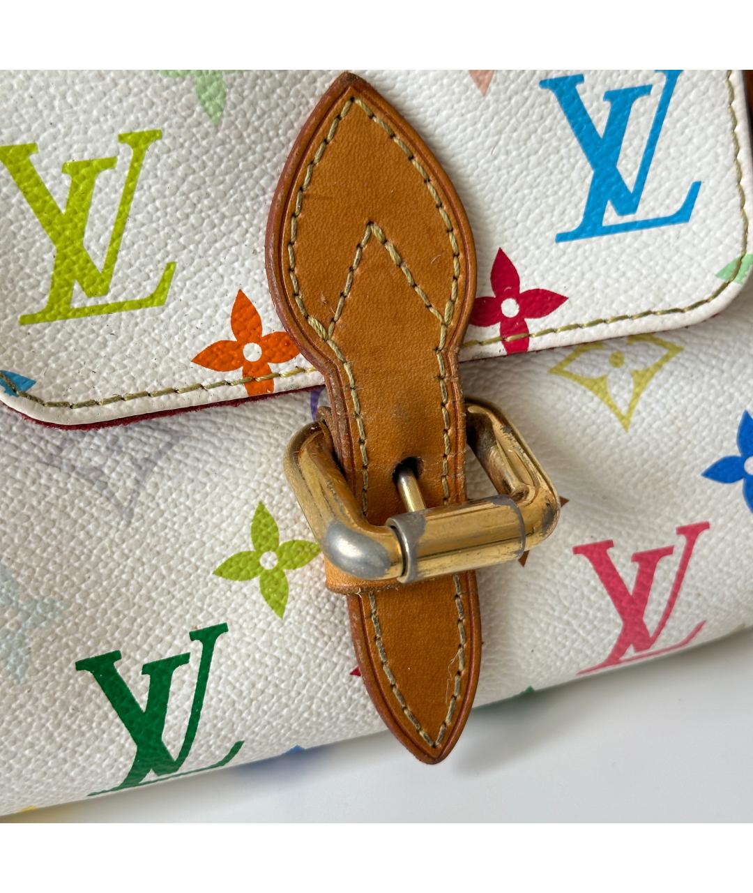 LOUIS VUITTON Белая сумка с короткими ручками, фото 8