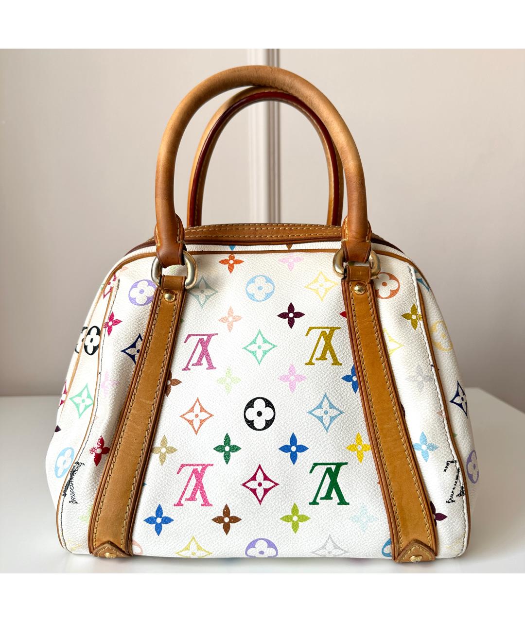 LOUIS VUITTON Белая сумка с короткими ручками, фото 2