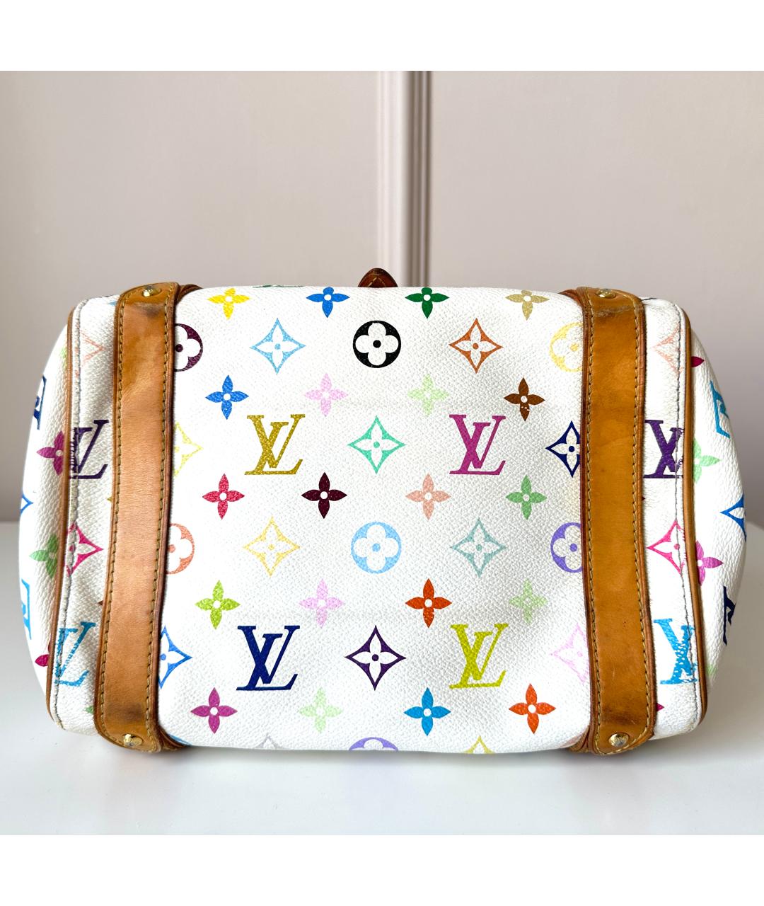 LOUIS VUITTON Белая сумка с короткими ручками, фото 5