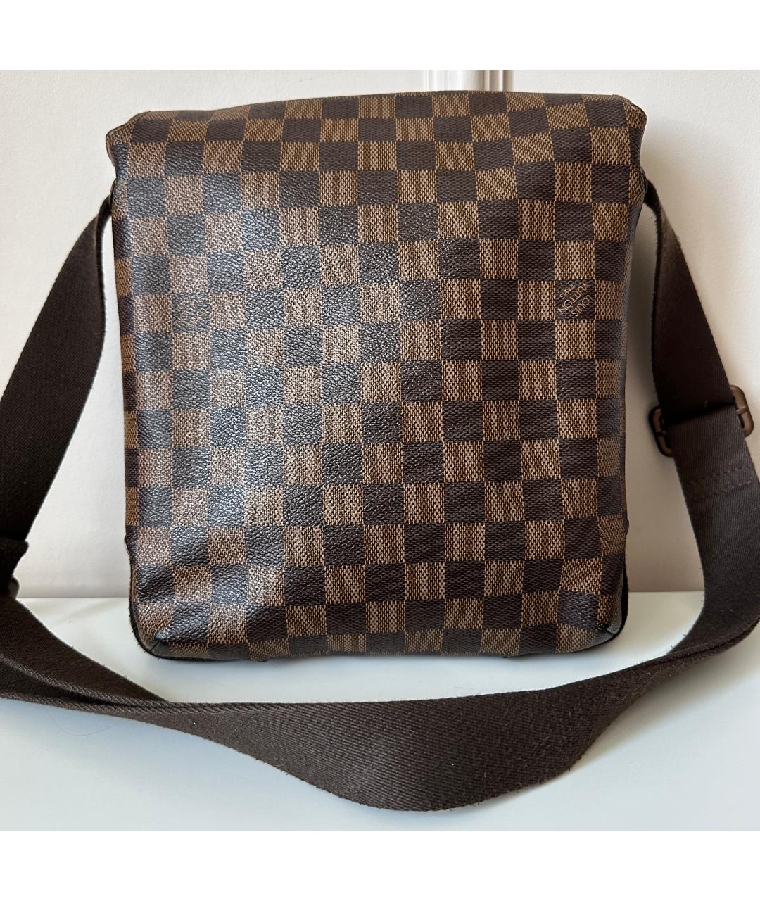 LOUIS VUITTON Коричневая кожаная сумка на плечо, фото 2