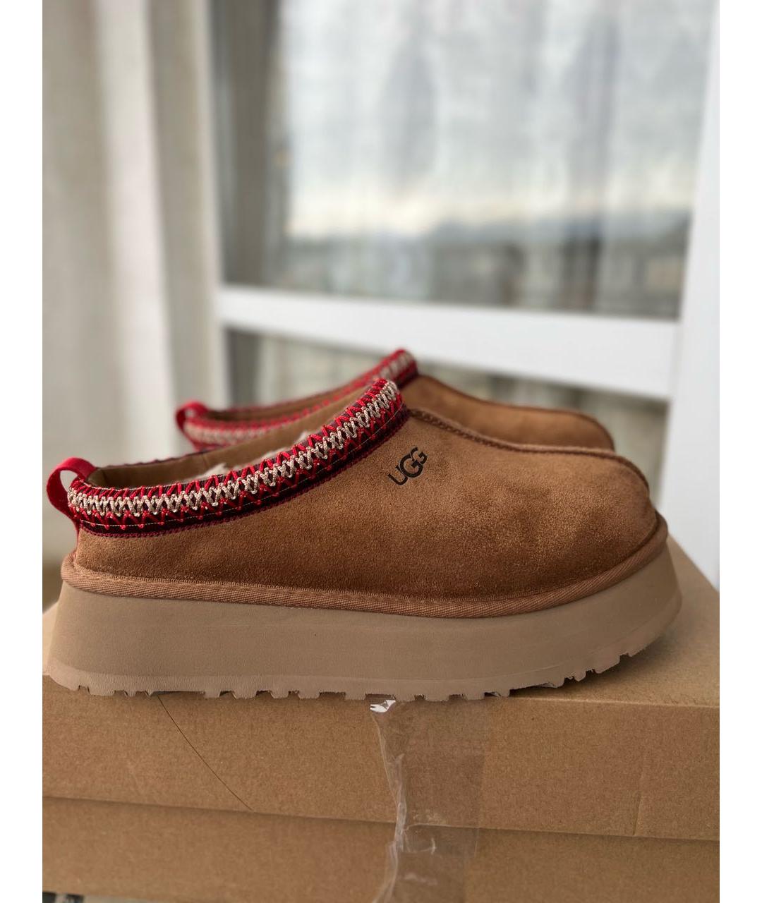 UGG AUSTRALIA Коричневые замшевые ботинки, фото 2