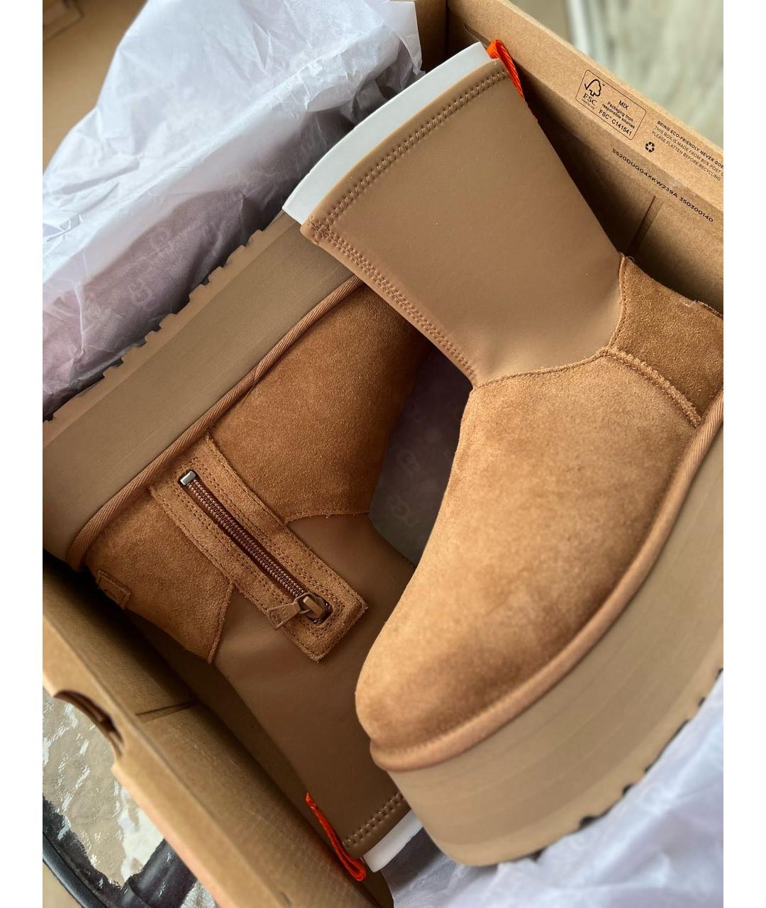 UGG AUSTRALIA Коричневые ботинки, фото 3