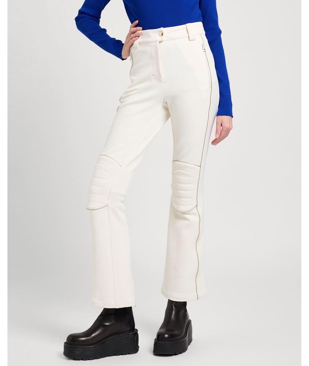 CHRISTIAN DIOR Белые полиэстеровые брюки широкие, фото 8