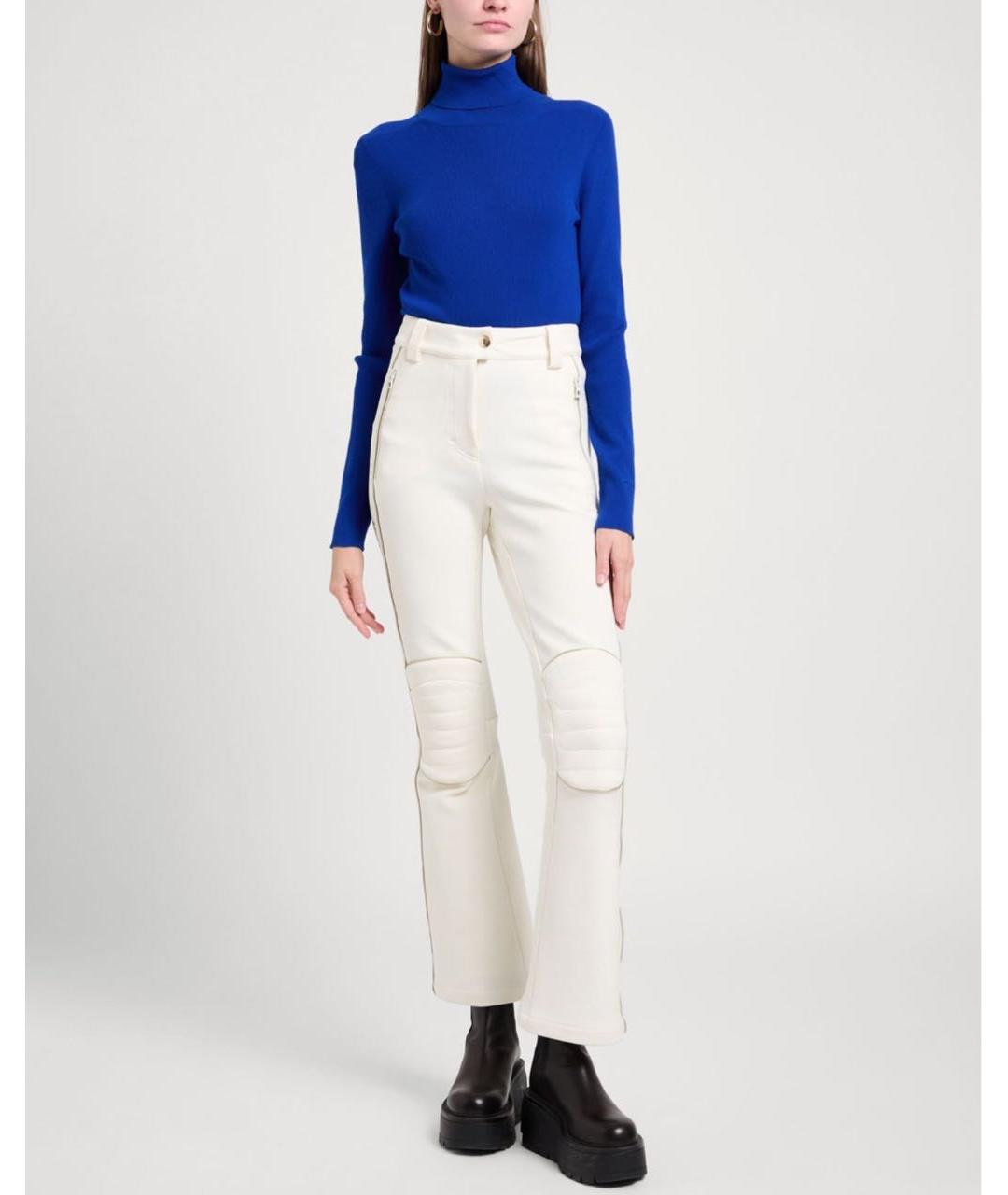 CHRISTIAN DIOR Белые полиэстеровые брюки широкие, фото 6