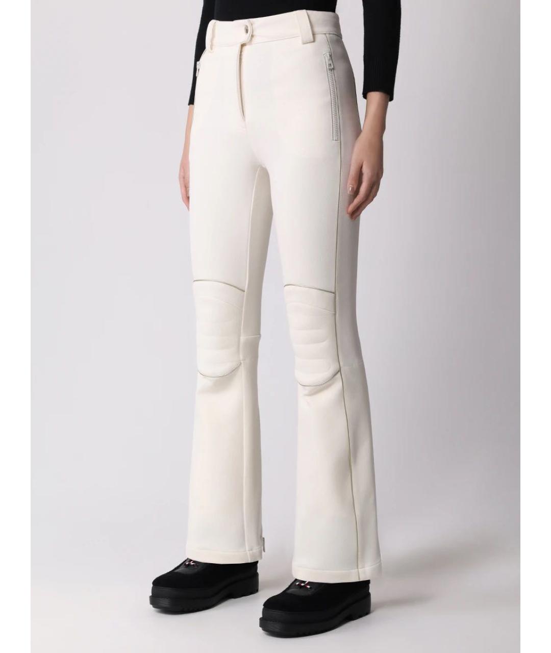 CHRISTIAN DIOR Белые полиэстеровые брюки широкие, фото 3