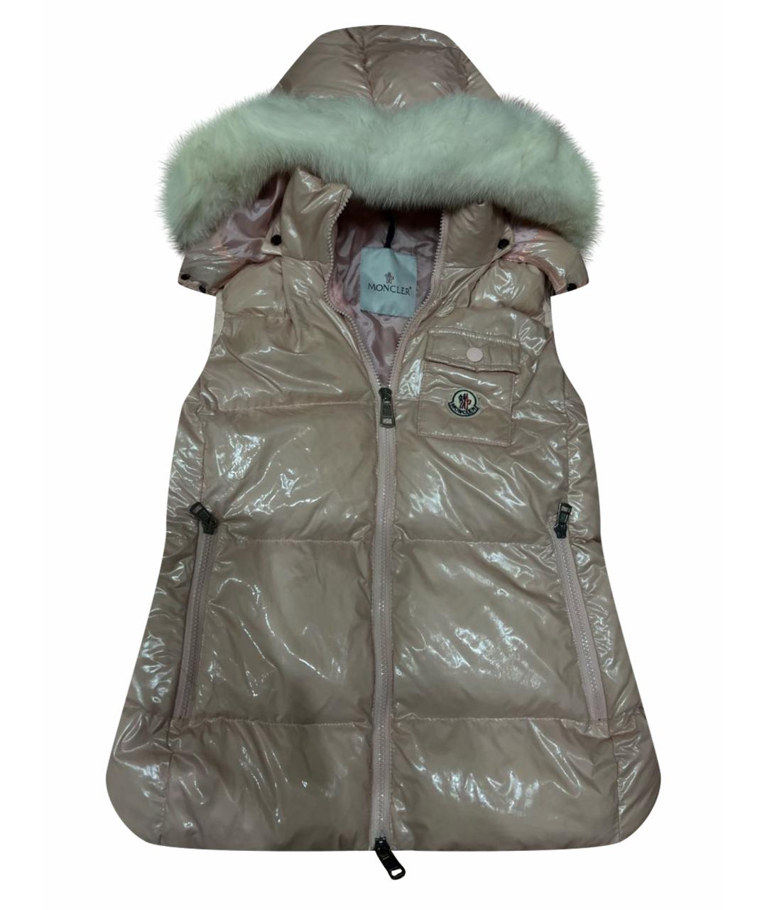 MONCLER Розовый жилет, фото 1