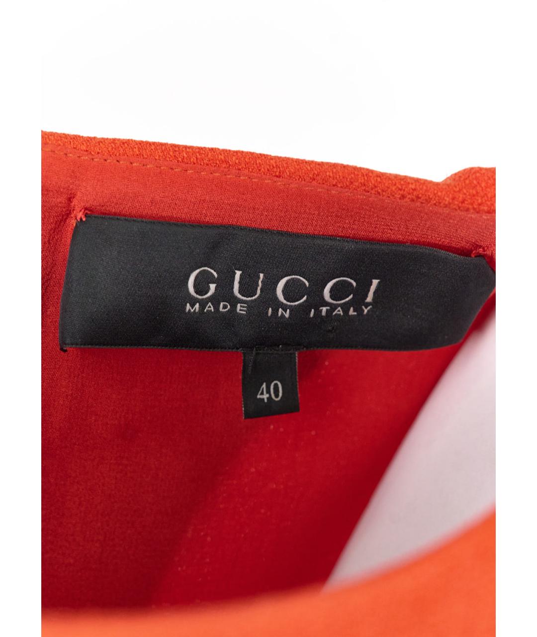 GUCCI Оранжевое коктейльное платье, фото 3