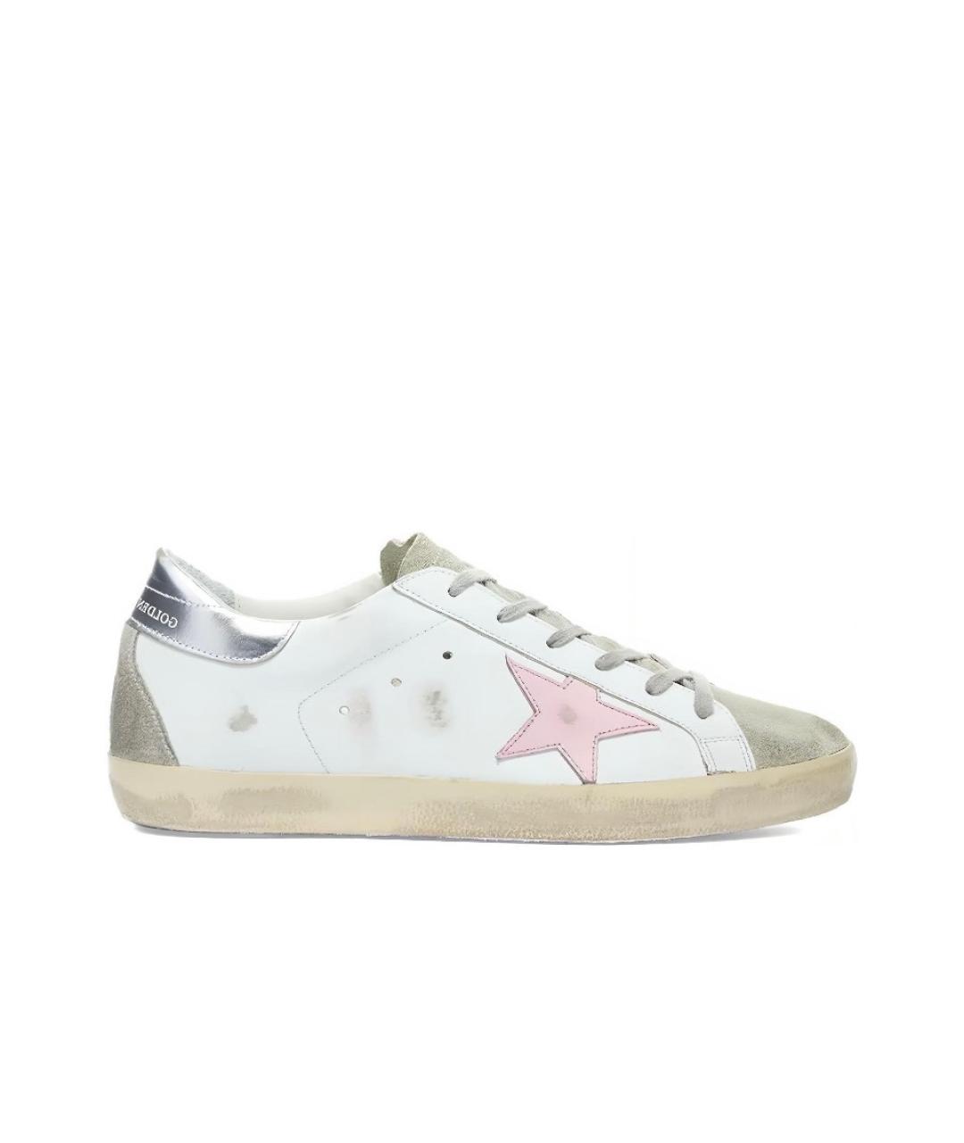 GOLDEN GOOSE DELUXE BRAND Белые кожаные кеды, фото 1