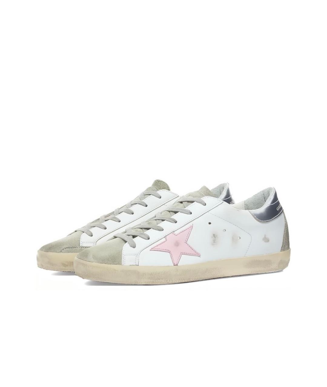 GOLDEN GOOSE DELUXE BRAND Белые кожаные кеды, фото 3