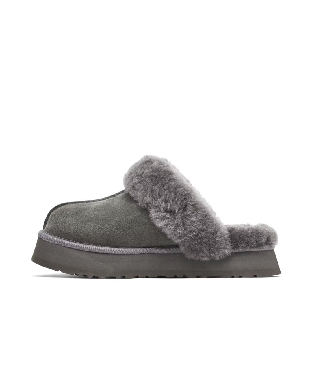 UGG AUSTRALIA Антрацитовые замшевые мюли, фото 5