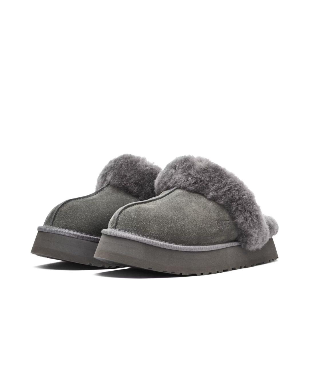 UGG AUSTRALIA Антрацитовые замшевые мюли, фото 2