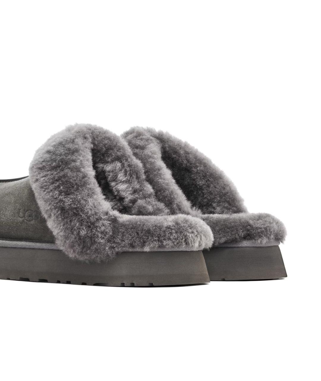 UGG AUSTRALIA Антрацитовые замшевые мюли, фото 4