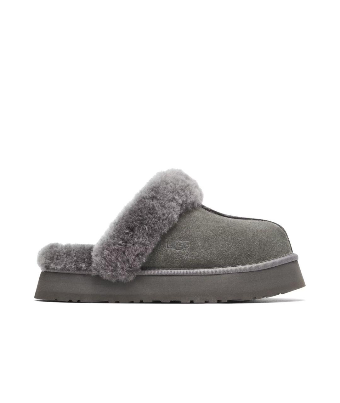 UGG AUSTRALIA Антрацитовые замшевые мюли, фото 1