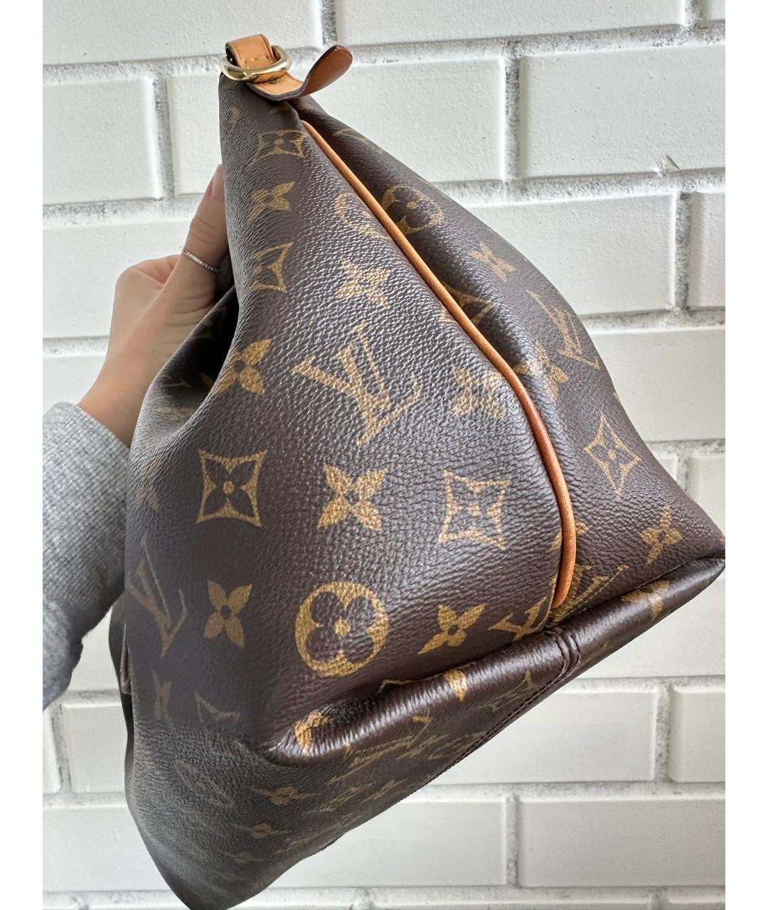 LOUIS VUITTON Коричневая сумка с короткими ручками, фото 7