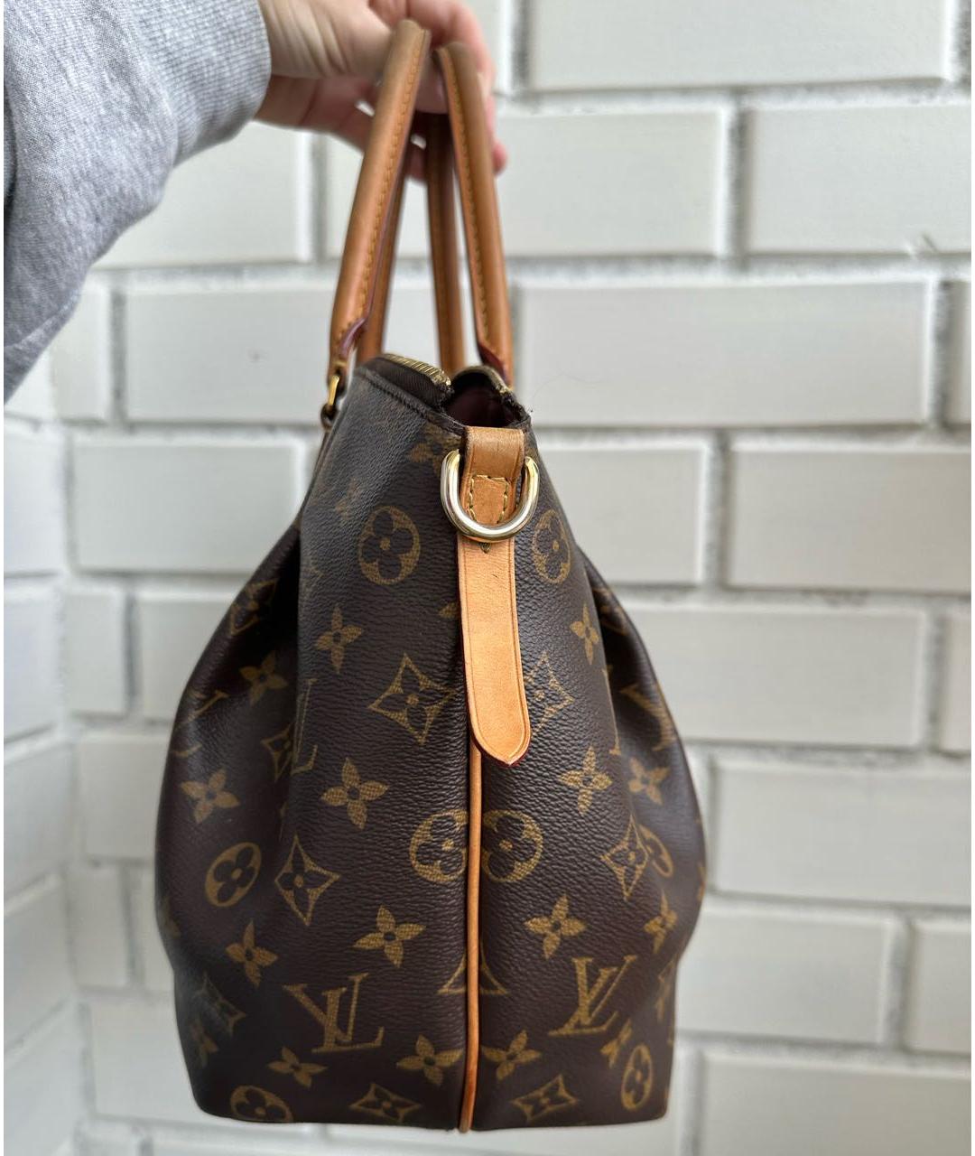 LOUIS VUITTON Коричневая сумка с короткими ручками, фото 3