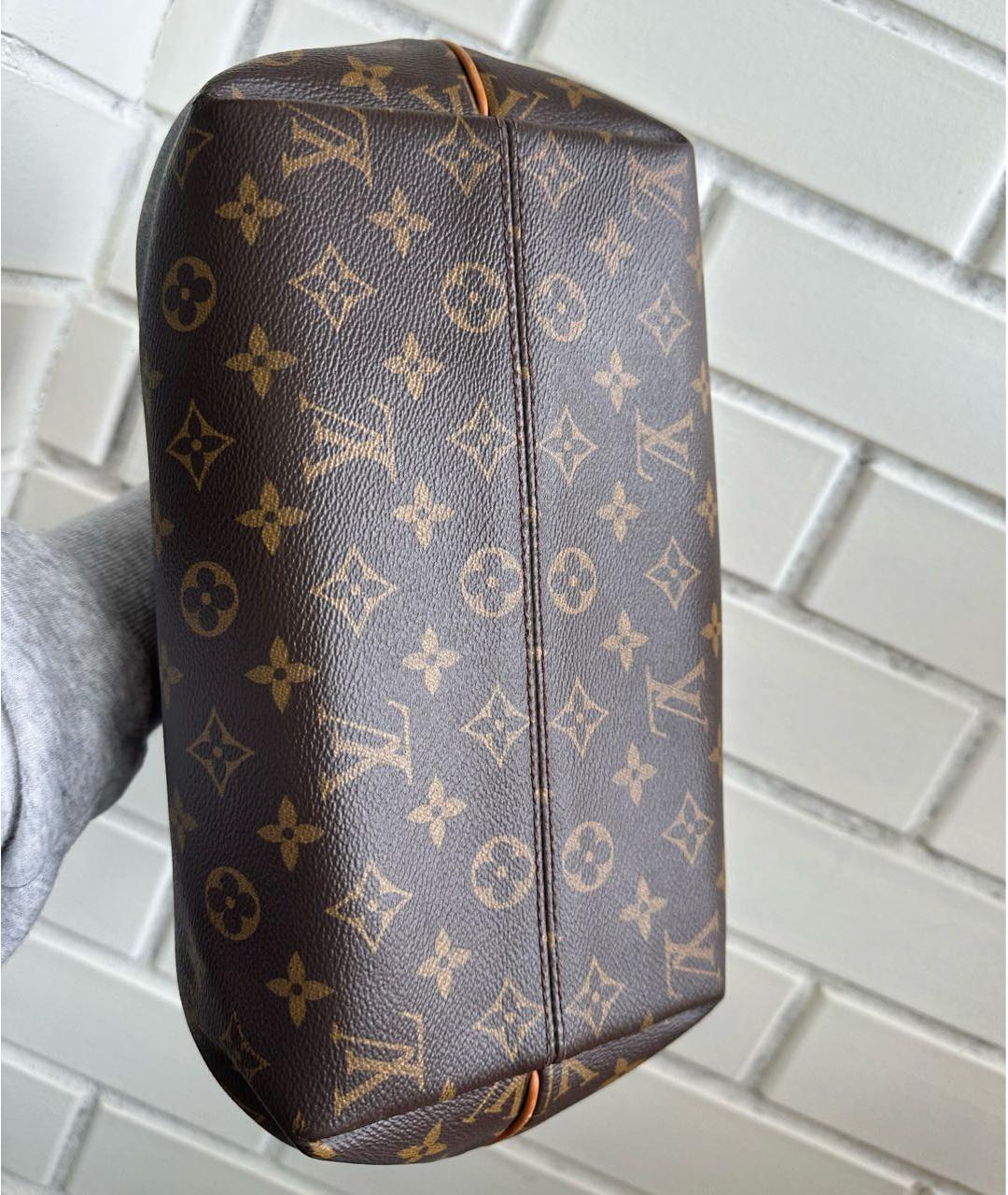 LOUIS VUITTON Коричневая сумка с короткими ручками, фото 5