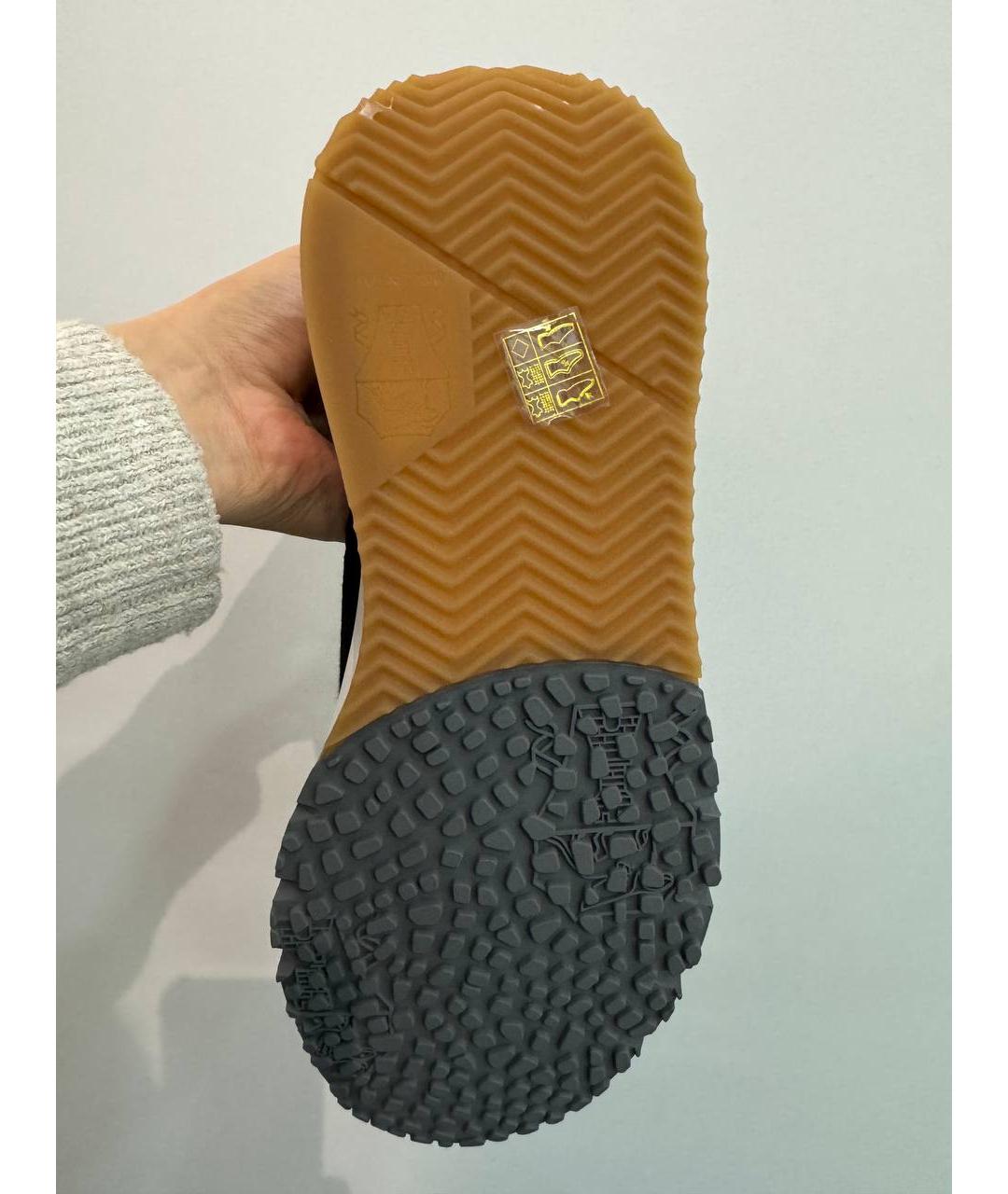 BRUNELLO CUCINELLI Черные текстильные низкие кроссовки / кеды, фото 5