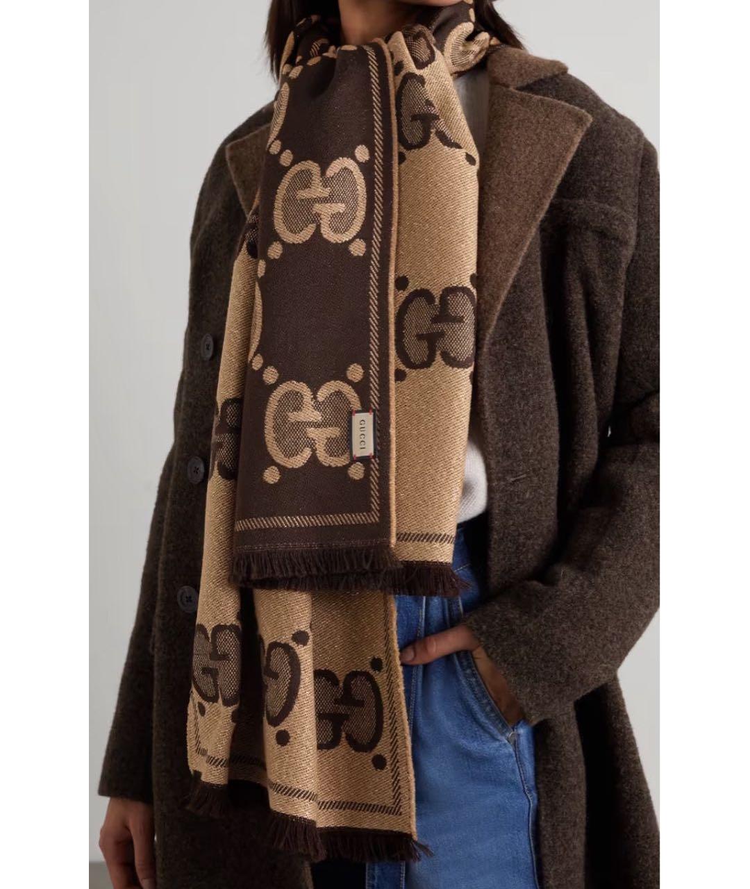 GUCCI Шерстяной шарф, фото 2
