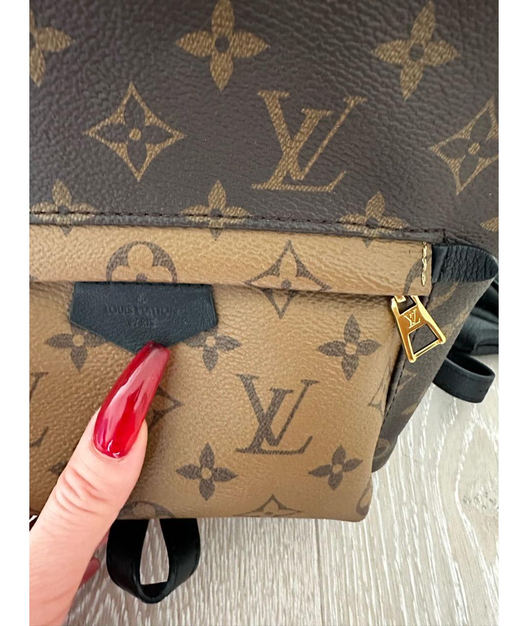 LOUIS VUITTON Коричневый рюкзак, фото 4